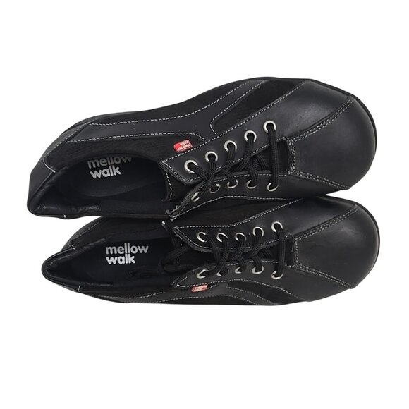 Mellow Walk Women's Daisy Steel Toe Lace Up Work Shoes 420092 Black Size 7M - Picture 8 of 9